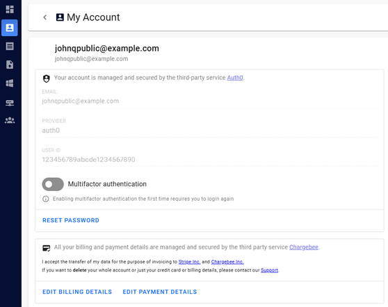My Account My Account
